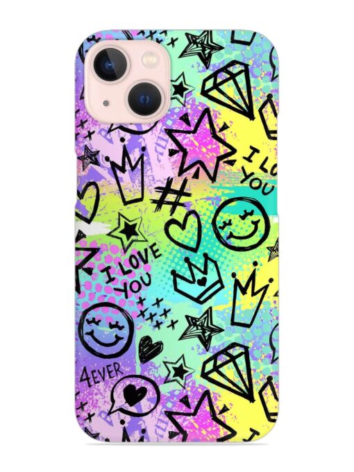 Bright Seamless Pattern Snap Case for Apple Iphone 13 Mini Zapvi