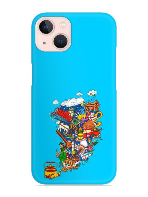 Vector Design Indian Snap Case for Apple Iphone 13 Mini Zapvi