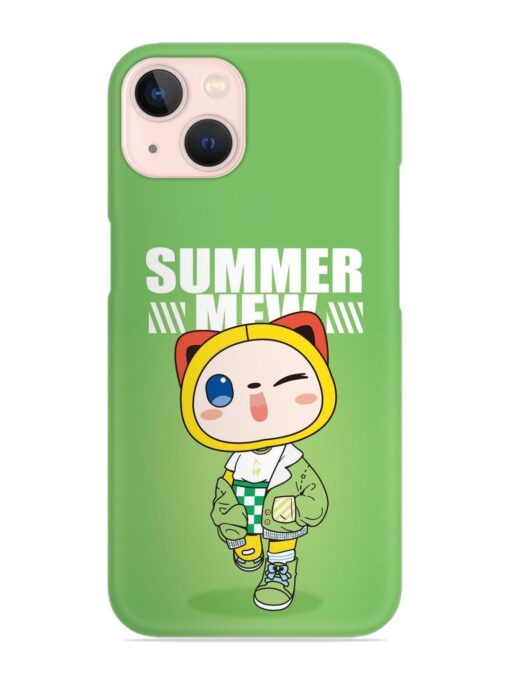 Summer Mew Snap Case for Apple Iphone 13 Mini Zapvi