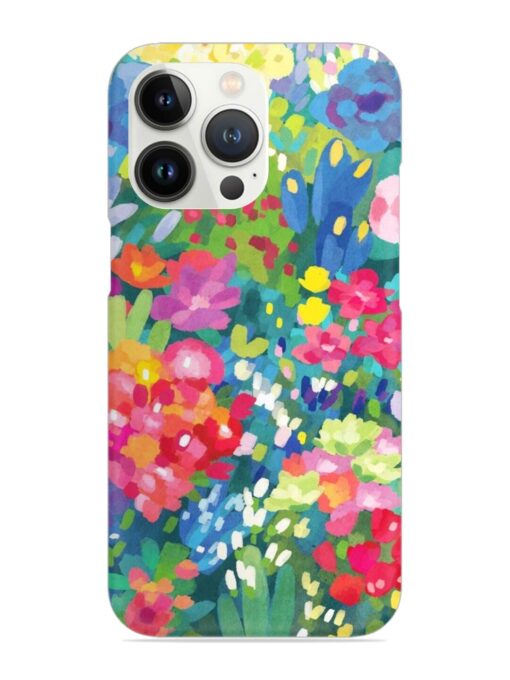 Watercolor Flower Art Snap Case for Apple Iphone 13 Pro Max Zapvi