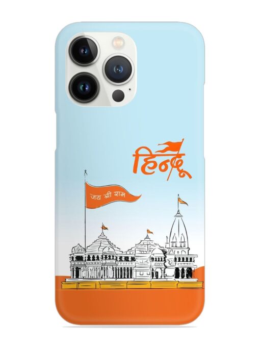 Ram Mandir Hindu Snap Case for Apple Iphone 13 Pro Max Zapvi