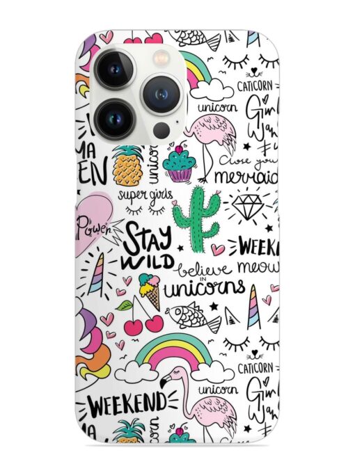 Unicorn Ice Cream Snap Case for Apple Iphone 13 Pro Max Zapvi