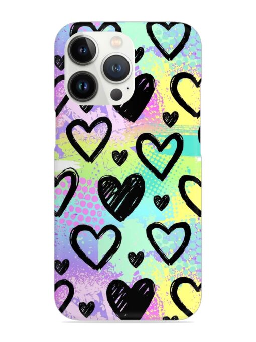 Bright Pattern Hearts Snap Case for Apple Iphone 13 Pro Max Zapvi