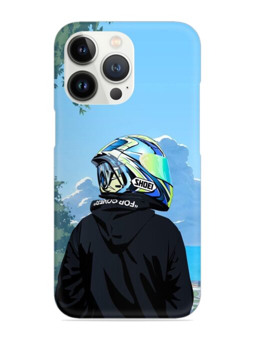 Rider With Helmet Snap Case for Apple Iphone 13 Pro Max Zapvi