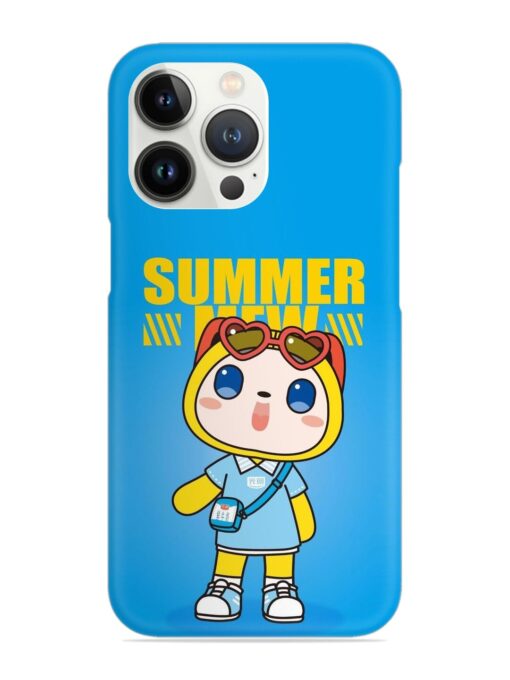 Summer Mew Cartoon Snap Case for Apple Iphone 13 Pro Max Zapvi