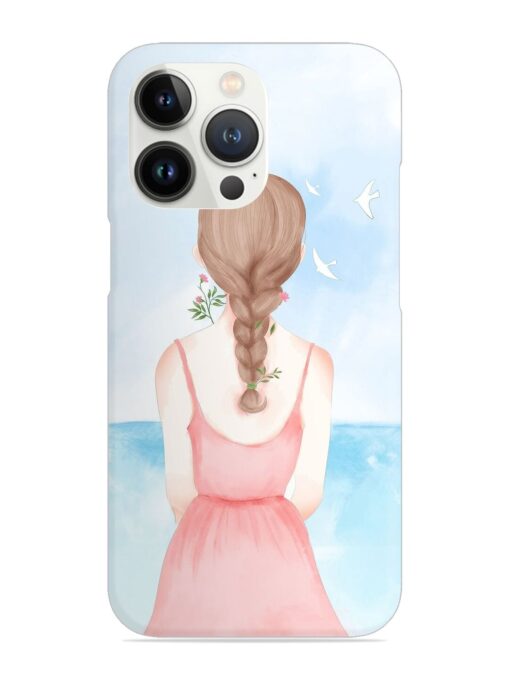 Watercolor Girl Vector Snap Case for Apple Iphone 13 Pro Max Zapvi