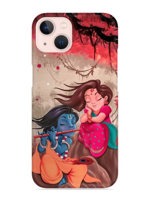 Radhe Krishna Water Art Snap Case for Apple Iphone 14 Zapvi