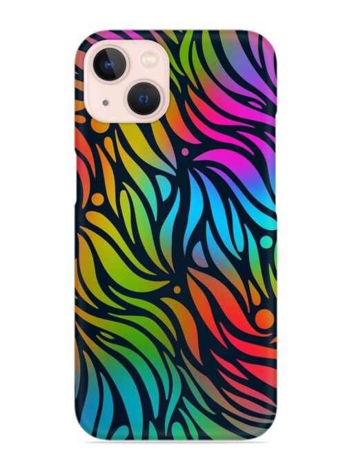 Abstract Leaf Design Snap Case for Apple Iphone 14 Zapvi