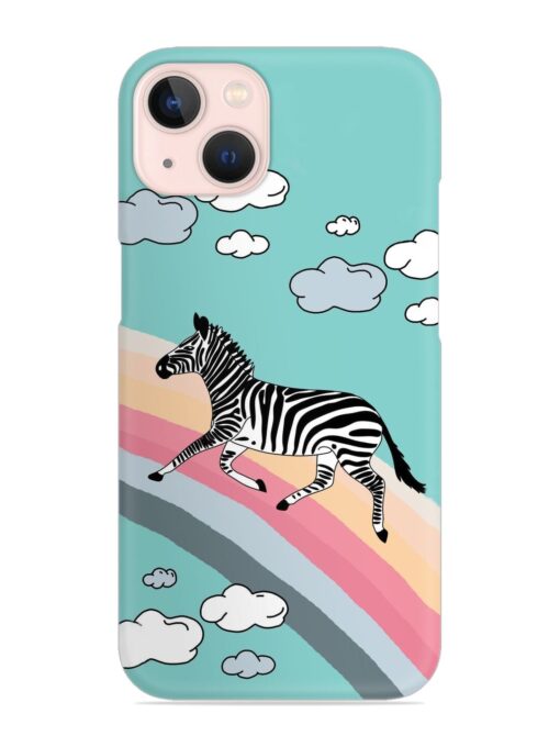 Running Zebra Snap Case for Apple Iphone 14 Zapvi