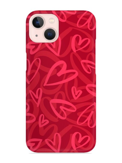 Seamless Romantic Pattern Snap Case for Apple Iphone 14 Plus Zapvi