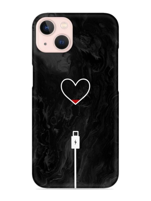 Heart Charging Vector Snap Case for Apple Iphone 14 Plus Zapvi