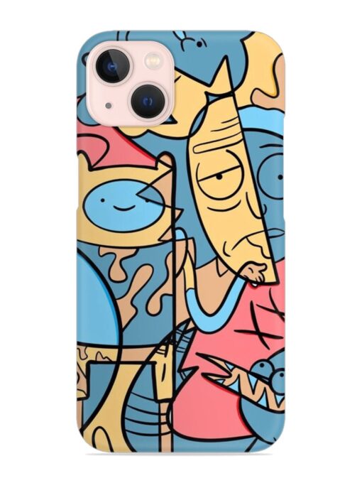 Silly Face Doodle Snap Case for Apple Iphone 14 Plus Zapvi