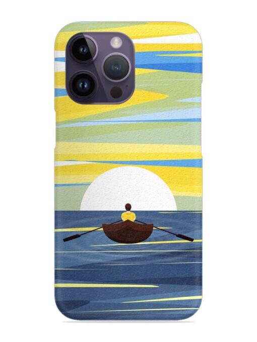 Rowing Person Ferry Paddle Snap Case for Apple Iphone 14 Pro Zapvi