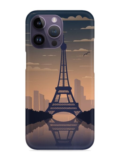 France Paris Eiffel Tower Gradient Snap Case for Apple Iphone 14 Pro Zapvi