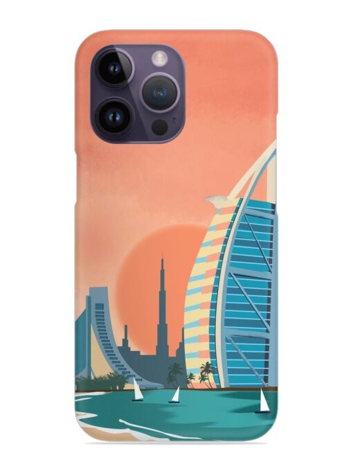 Dubai Architectural Scenery Snap Case for Apple Iphone 14 Pro Zapvi