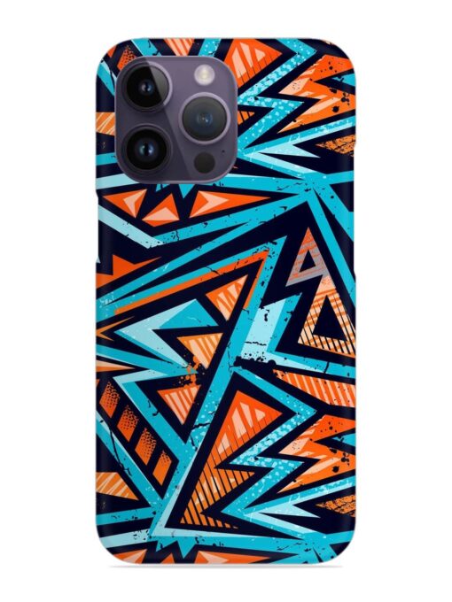 Abstract Seamless Grunge Snap Case for Apple Iphone 14 Pro Zapvi