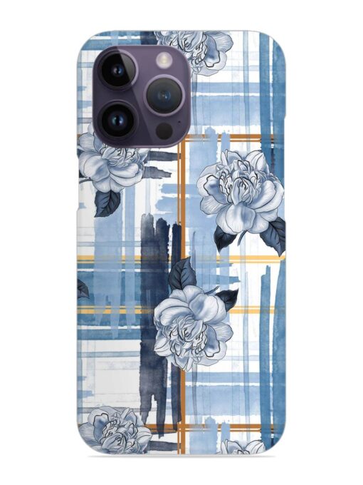 Watercolor Pattern Rose Snap Case for Apple Iphone 14 Pro Zapvi