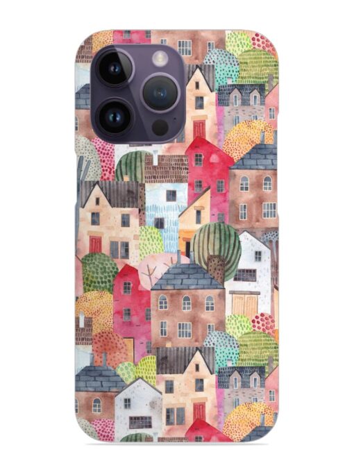 Abstract Seamless Pattern Snap Case for Apple Iphone 14 Pro Zapvi