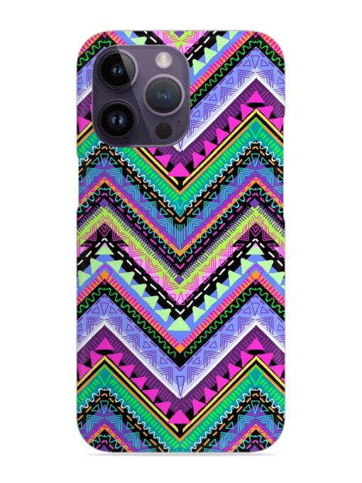 Tribal Aztec Print Snap Case for Apple Iphone 14 Pro Zapvi