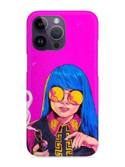 Aesthetic Anime Girl Snap Case for Apple Iphone 14 Pro Zapvi