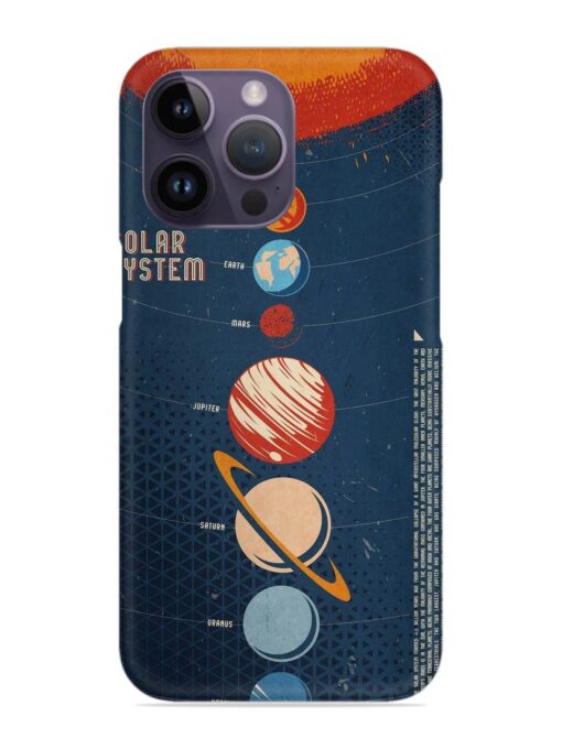 Solar System Vector Snap Case for Apple Iphone 14 Pro Zapvi