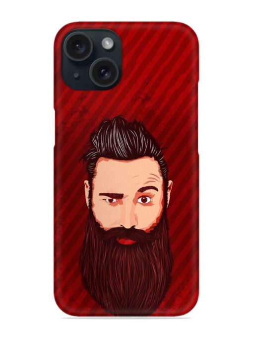 Beardo Man Snap Case for Apple Iphone 15 Zapvi