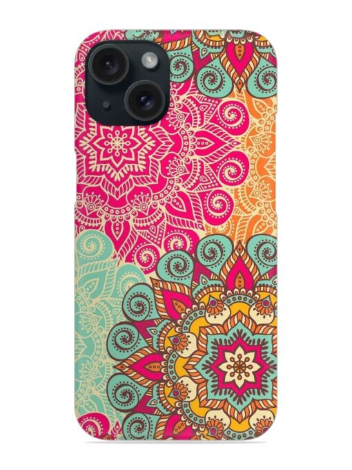 Mandala Seamless Snap Case for Apple Iphone 15 Zapvi