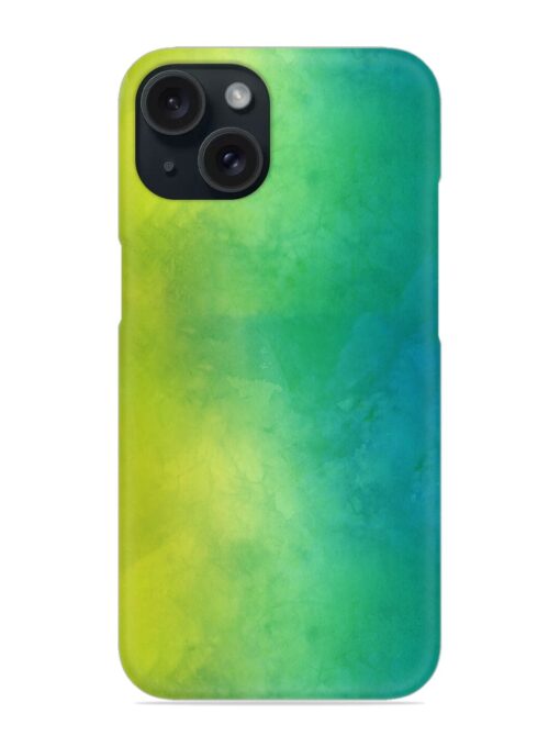 Yellow Green Gradient Snap Case for Apple Iphone 15 Zapvi