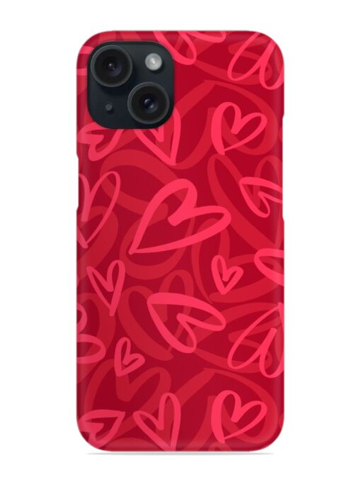 Seamless Romantic Pattern Snap Case for Apple Iphone 15 Zapvi