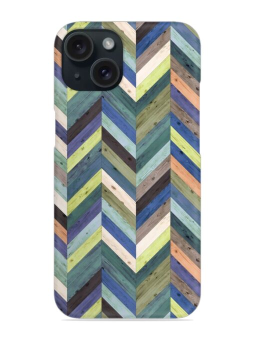 Chevron Random Color Snap Case for Apple Iphone 15 Zapvi