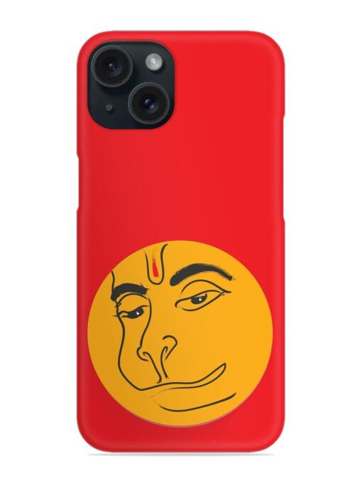 Lord Hanuman Vector Snap Case for Apple Iphone 15 Zapvi