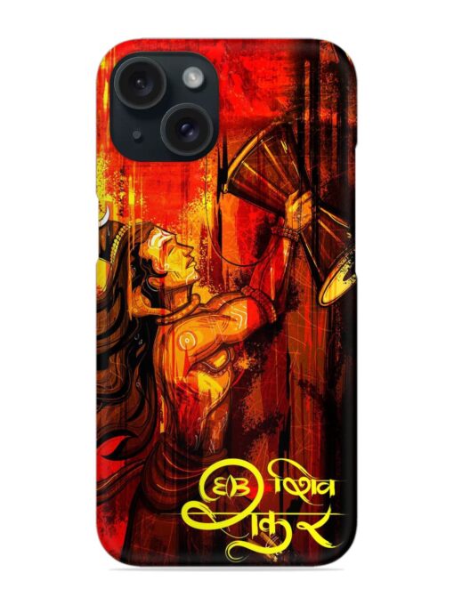 Illustration Lord Shiva Snap Case for Apple Iphone 15 Zapvi