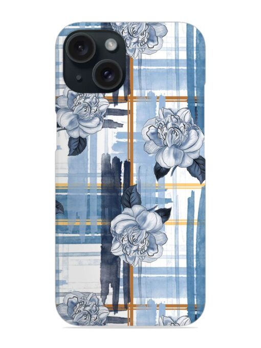 Watercolor Pattern Rose Snap Case for Apple Iphone 15 Zapvi