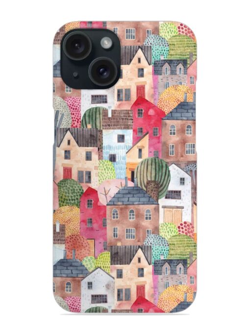 Abstract Seamless Pattern Snap Case for Apple Iphone 15 Zapvi