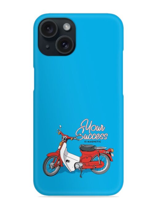 Motorcycles Image Vector Snap Case for Apple Iphone 15 Zapvi