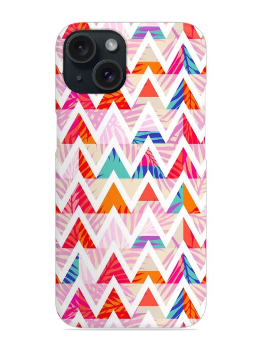 Abstract Triangle Background Snap Case for Apple Iphone 15 Zapvi