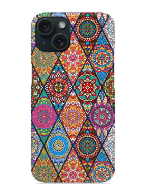 Seamless Tile Pattern Snap Case for Apple Iphone 15 Zapvi