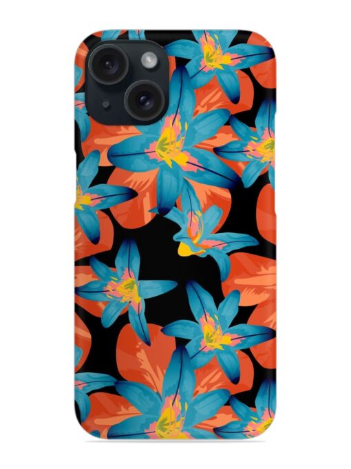 Philippine Flowers Seamless Snap Case for Apple Iphone 15 Zapvi