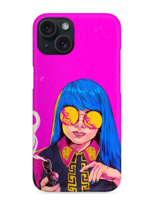 Aesthetic Anime Girl Snap Case for Apple Iphone 15 Zapvi