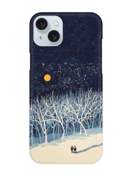 Full Moon Snowshoe Tour Snap Case for Apple Iphone 15 Plus Zapvi