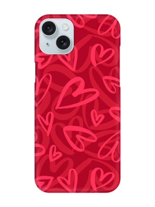 Seamless Romantic Pattern Snap Case for Apple Iphone 15 Plus Zapvi