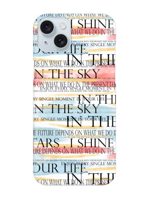 Seamless Slogans Pattern Snap Case for Apple Iphone 15 Plus Zapvi