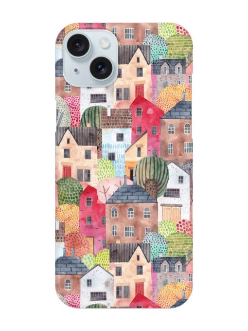 Abstract Seamless Pattern Snap Case for Apple Iphone 15 Plus Zapvi