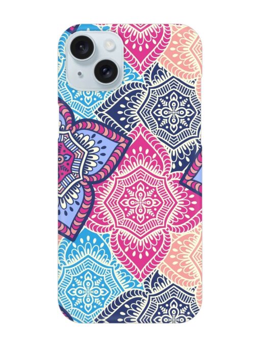 Ethnic Floral Seamless Snap Case for Apple Iphone 15 Plus Zapvi