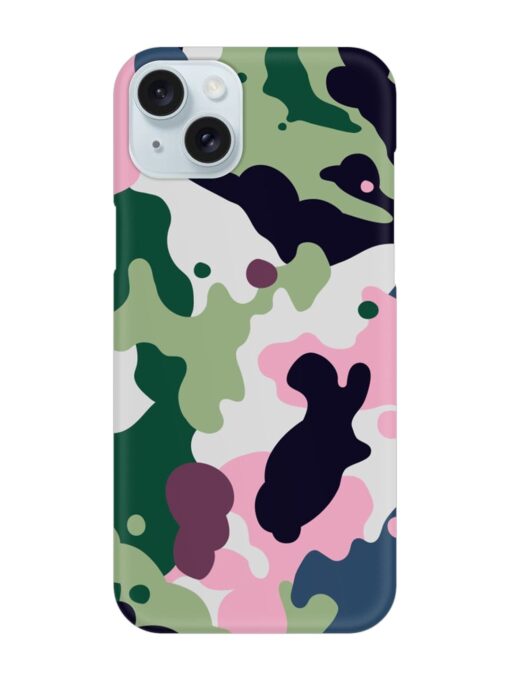 Seamless Funky Camouflage Snap Case for Apple Iphone 15 Plus Zapvi