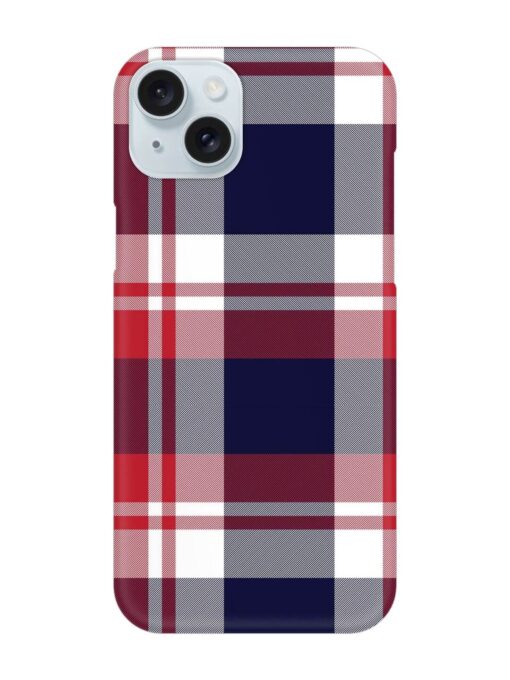 Classic Plaid Tartan Snap Case for Apple Iphone 15 Plus Zapvi