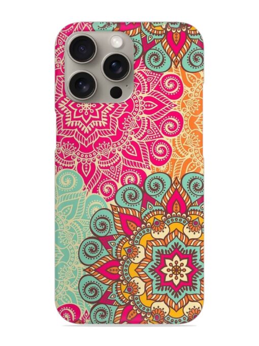 Mandala Seamless Snap Case for Apple Iphone 15 Pro Zapvi