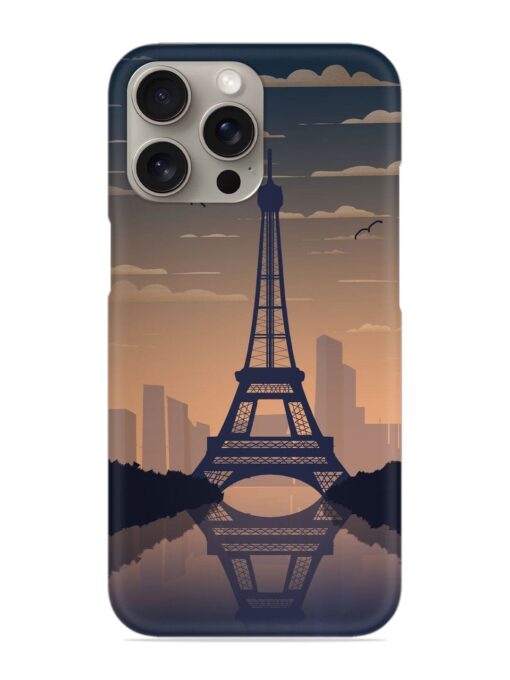 France Paris Eiffel Tower Gradient Snap Case for Apple Iphone 15 Pro Zapvi