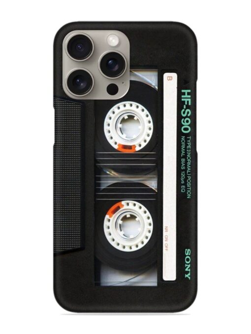 Sony Hf-S90 Cassette Snap Case for Apple Iphone 15 Pro Zapvi