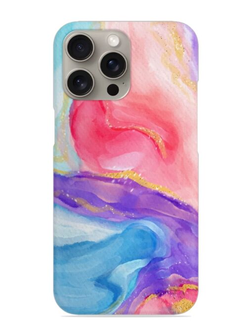 Watercolor Gradient Snap Case for Apple Iphone 15 Pro Zapvi